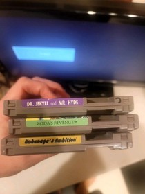 Nintendo NES 3 Game Lot Tested - Star Tropics 2 - Dr Jekyl/Mr. Hyde - Nobunaga A