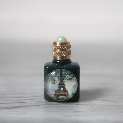 3,6 cm hoch, Parfum Miniatur leer, Eiffelturm, Parfümflakon leer