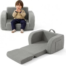 Toddler Couch 2-in-1 Toddler Chairs Comfy 1-3 Years Old Toddler Chair Girls 