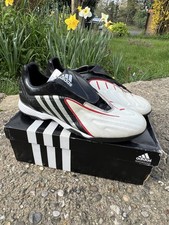 Image of Adidas Predator Absolado PS TRX TF Astro Turf  Boots UK Size 10 White Black Red