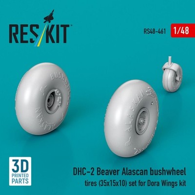 DHC-2 Beaver Alascan bushwheel tires (35x15x10) set for Dora Wings / 1:48