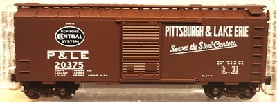 N  MICRO-TRAINS 20410 PITTSBURGH & LAKE ERIE 40'  BOX CAR RD #20375 / NIB / R11