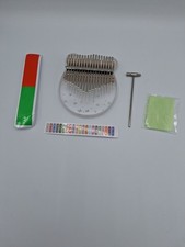 Hluru Kalimba 17 Tasten Daumenklavier Transparent mit Zubeh&ouml;r Neu (C10.1)