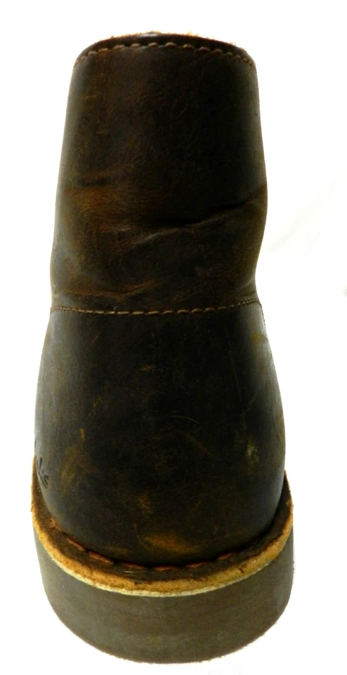 Clarks Cuero Chukka Botas Tobillo Cómodas Marrón Tobillo Cordones Mujer Talla 9.5 Foto 4 de 4