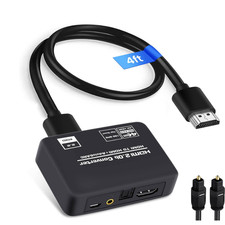 HDMI Audio Extractor 4K 60Hz HDMI zu HDMI Optisch SPDIF 3,5