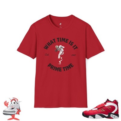 Prime Time T-Shirt Matches Nike Air Diamond Turf 2 Prime Red 49ers