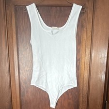 new in Women's White One Piece Bodysuit Size M