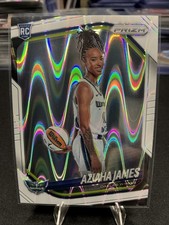 2025 Panini Prizm WNBA- Aziaha James #141 White Seismic Prizm (RC)
