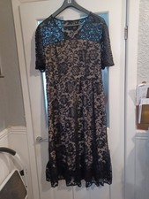 Black Lace Overlay Maxi Dress Size 4XL (20/22) BNWOT