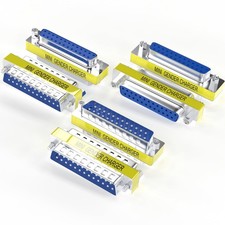 6-Pack DB25 25Pin Female to Female Male to Male Mini Gender Changer Coupler A...