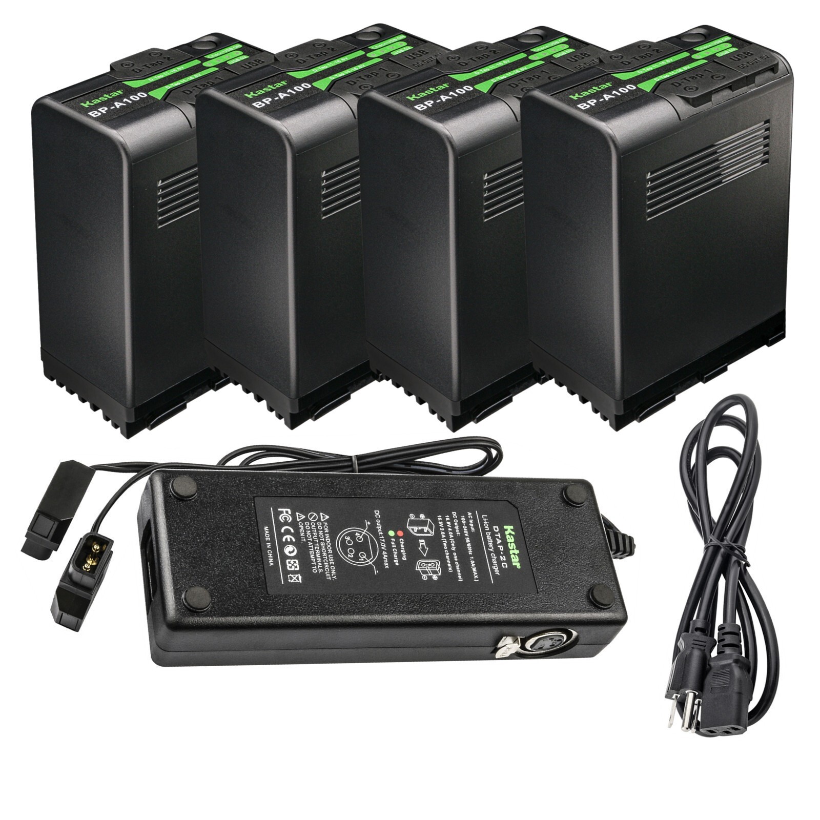 Kastar Battery Dual D-Tap Charger for Canon XF605 UHD XF705 4K UHD Camcorder