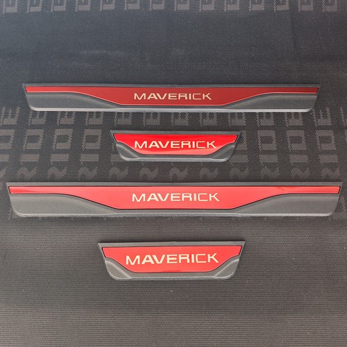 4PCS Red Auto Door Sill Cover Panel Step Protector for Ford Maverick Accessories - Picture 11 of 16