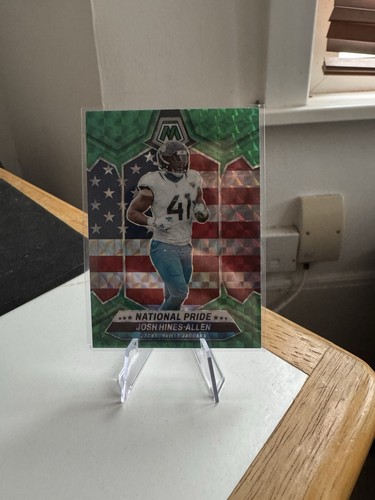 2024 Mosaic Green Prizm National Pride #268 Josh Hines-Allen - Picture 2 of 3