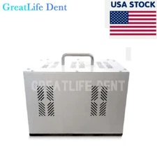 US Stock Portable Dental Air Compressor Vertical Oil-free Tank Silent Pump Unit