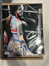 Cora Jade Autographed Metallic Photo 8x10 WWE NXT, JSA Certified