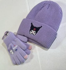 Sanrio-Hello Kitty- Beanie And Mitten Set- Kuromi - Character