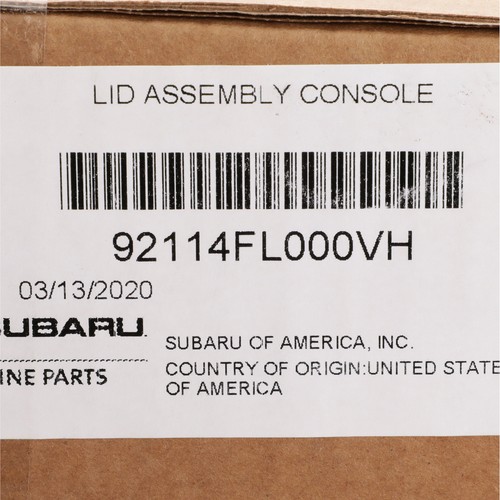 OEM NEW 20172021 Crosstrek Impreza Center Console Lid Assembly