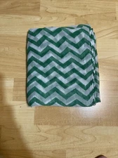 Green Zig Zag Infinity Scarf