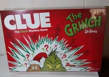 Clue Dr. Seuss How The Grinch Stole Christmas Edition Board Game New 