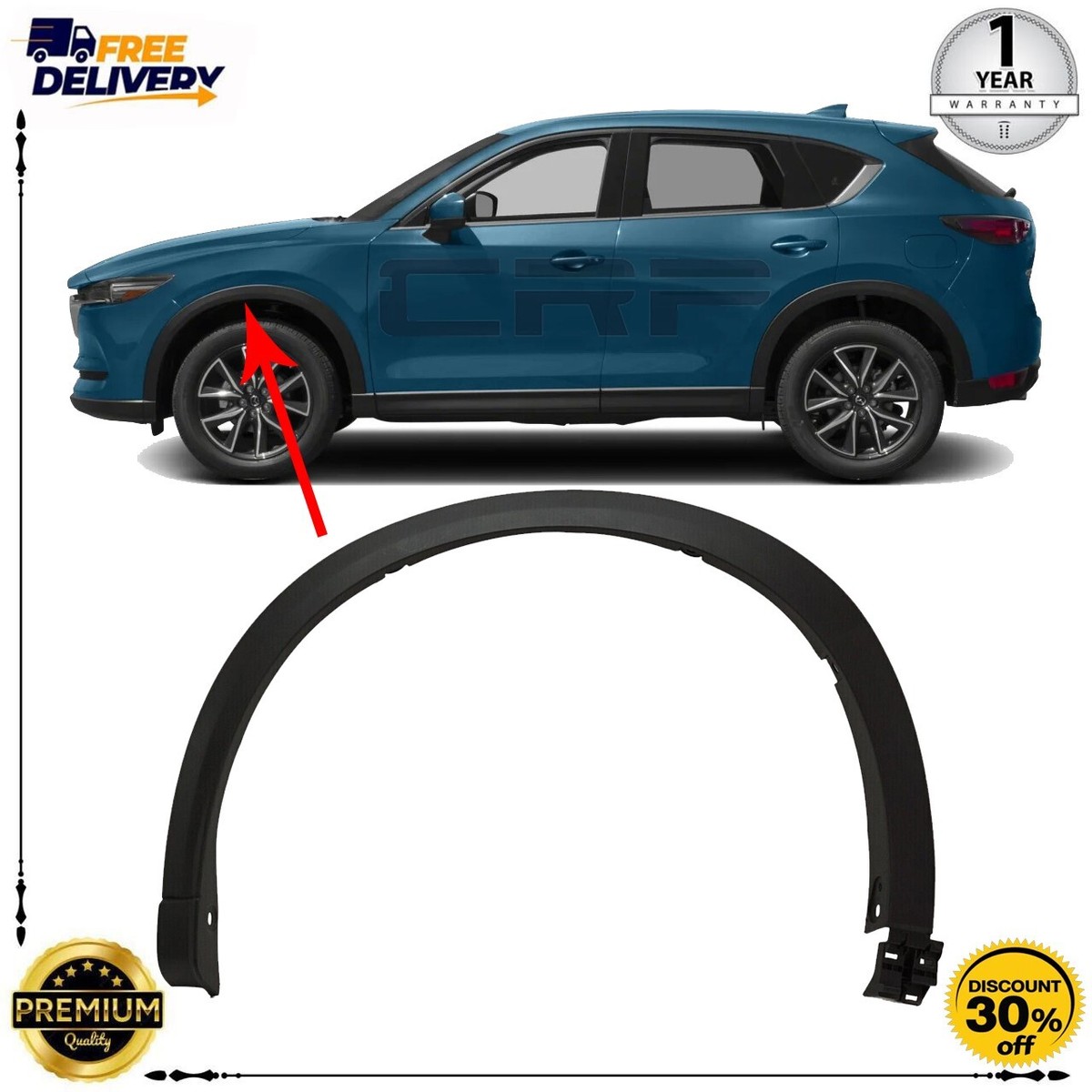 2017-2021 Mazda CX-5 Front Driver Side Fender Flare | Left