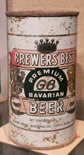1957 BREWERS BEST STEEL  FLAT TOP BEER CAN GRACE BROTHERS SANTA ROSA CALIFORNIA