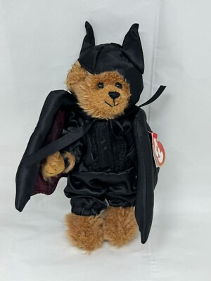 Ty Halloween Beanie Babies Vlad Bat Costume Vampire Plush