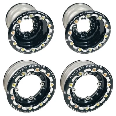 Keizer Racing Forged Beadlock Wheels 9" Rear 10" Front Honda TRX 250R 450R 450ER - Bild 1 von 4