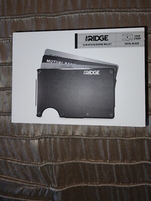 The Ridge Slim Minimalist RFID Blocking Metal Wallet - Black | eBay The Ridge Slim Minimalist RFID Blocking Metal Wallet - Black | eBay