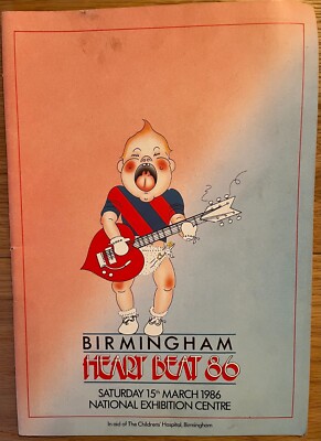 Heart Beat 86 Birmingham NEC 15 March 1986 concert programme Children's Hospital