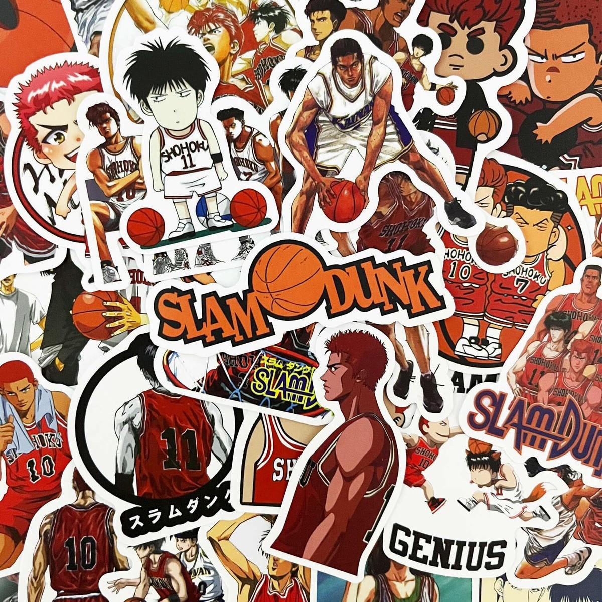 SLAM DUNK ステッカー 50 Pieces Slam Dunk Stickers Waterproof Stylish Computer Sticker