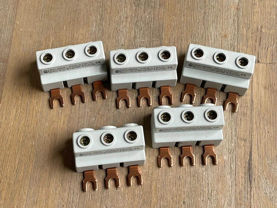 LOTE DE 5 BARRAS CONECTORAS DE TERMINAL KLOCKNER MOELLER BK 25/3-PKZ O - Imagem 4 de 4