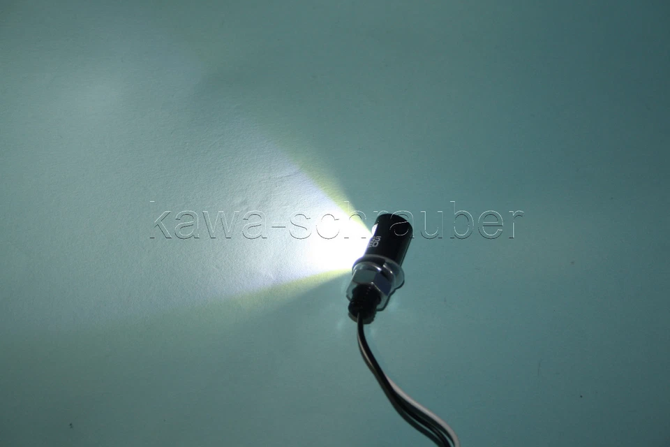Mini LED Kennzeichenbeleuchtung 12V klein rund schwarz neu Motorrad Custom new