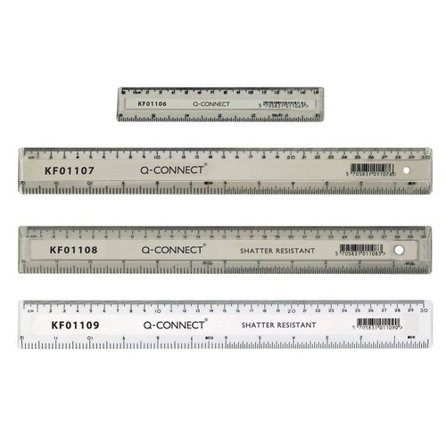 Q-Connect Clear 15cm Ruler 5705831011069 | eBay
