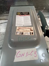 Square D , D323N   Switch  Disconnect, 100A,  240V, 3P, FUSBLE, 1R INDOOR(GN3C5