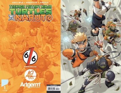 🔥🐢 TEENAGE MUTANT NINJA TURTLES X NARUTO 1 EJIKURE Variant AB