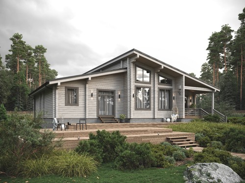 LUXURY PREFABRICATED LOG CABIN HOME KIT 2594 ft² / 241 m² - DISCOUNT CARD 3% off - 第 1/21 張圖片