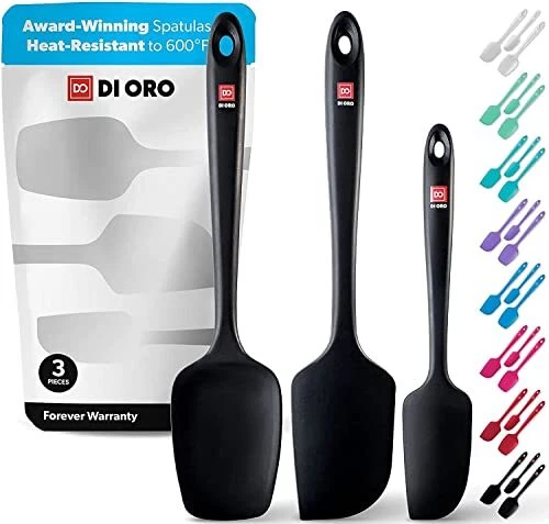 OXO - The OXO Small Silicone Spatula is ideal for small bowls and mixers!  This heat resistant (up to 600 F) Spatula is also dishwasher safe and safe  for non-stick cookware and