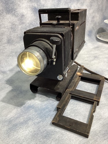 Vintage Delineascope Model D No. 38101 Spenser Lens Co w/ Slide Shuttle Tray