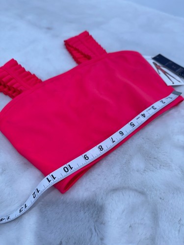 New Habitual Girls Size 12 UV 50+ Ruched Strap Swim Top Pink *Top Only* - Picture 6 of 11