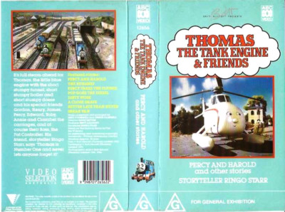 THOMAS THE TANK ENGINE-PERCY AND HAROLD Pal vhs tape~ A rare find ~
