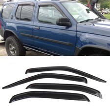 Fit For 2000-2004 Nissan Xterra Window Visors Sun Vent Rain Guard Shade Smoked