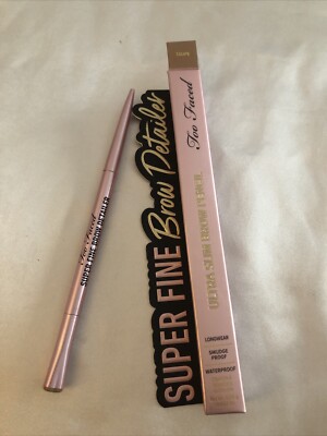 Too Faced Super Fine Brow Detailer Ultra Slim Brow Pencil Shade Taupe 0.08g NIB