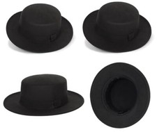 Wide Brim Black Formal Hats for Women for sale
