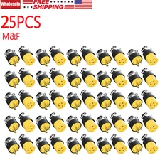 Lots Male & Female Extension Cord Replacement Electrical Plugs 15A 125V
