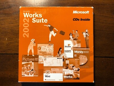 Microsoft Works Suite 2002 (North America) - Full Version for Windows with COA