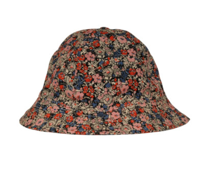 Gucci Liberty Floral Bucket Hat Pink Red Blue Cotton size Large 59 Cm Tan Logo