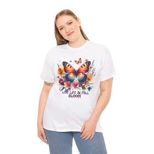 Floral Aesthetic T-Shirt | Springtime Beauty Nature Lover Tee | Butterfly Shirt - Picture 12 of 85