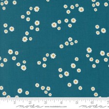 Field of Flowers Small Florals Blender Peacock Katherine Watson Moda 1/2 Yard