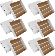 Trading Card Storage Box 3120 Count Collector Cards Box White Sports Card Storag