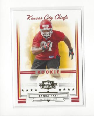 2006 Donruss Threads Retail Rookies #186 Tamba Hali RC Rookie Chiefs /999 